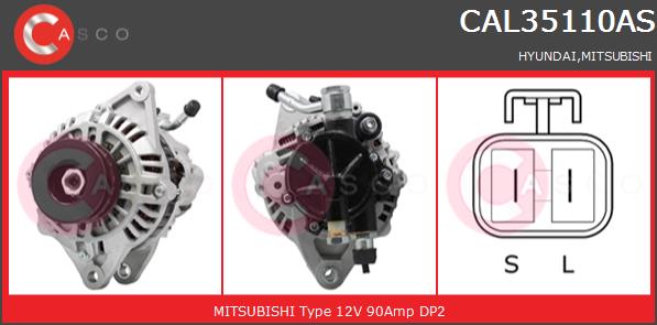 Alternator CASCO CAL35110AS