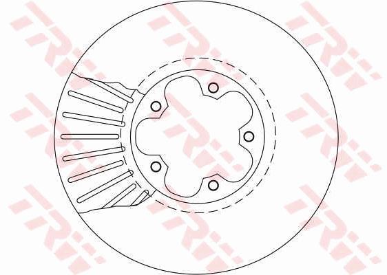Tarcza hamulcowa TRW DF4216