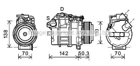 Kompresor klimatyzacji AVA QUALITY COOLING BWAK428