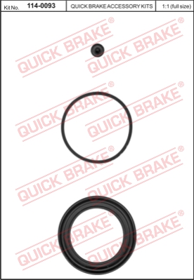 Zestaw naprawczy zacisku hamulcowego QUICK BRAKE 114-0093