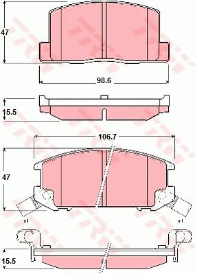 Klocki hamulcowe TRW GDB3058