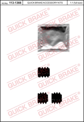 Zestaw naprawczy zacisk hamulcowy QUICK BRAKE 113-1366