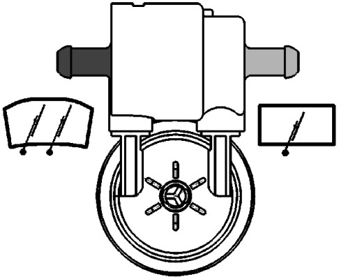 Pompka spryskiwacza HELLA 8TW 005 206-031