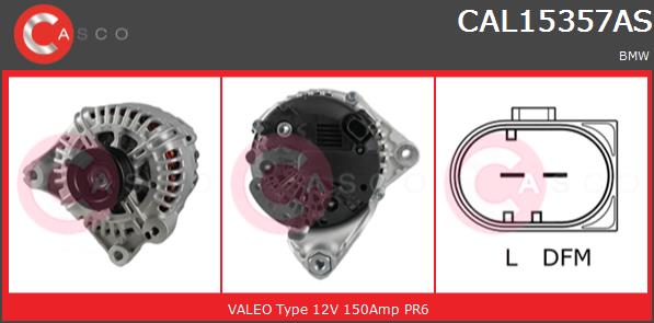 Alternator CASCO CAL15357AS