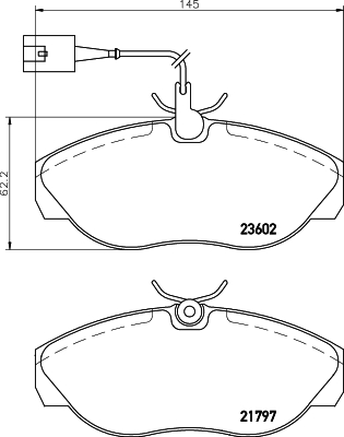 Klocki hamulcowe HELLA 8DB 355 018-891