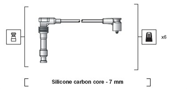 Przewody zapłonowe MAGNETI MARELLI 941318111050