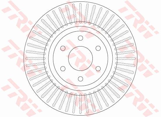 Tarcza hamulcowa TRW DF6425