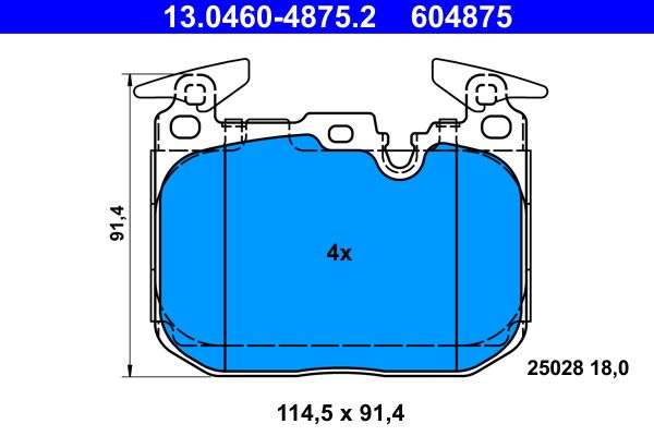 Klocki hamulcowe ATE 13.0460-4875.2