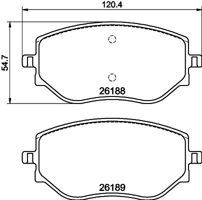 Klocki hamulcowe HELLA 8DB 355 040-541