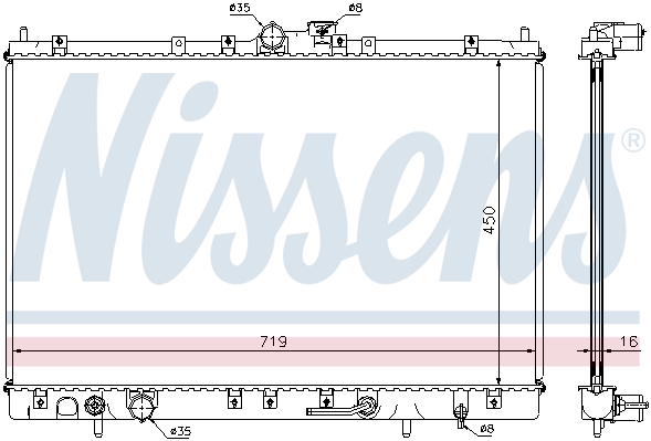 Chłodnica NISSENS 628031