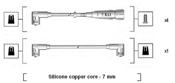 Przewody zapłonowe MAGNETI MARELLI 941175230762