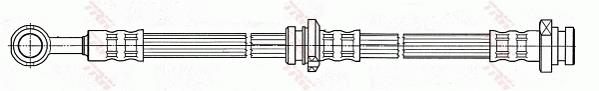 Przewód hamulcowy elastyczny TRW PHD488