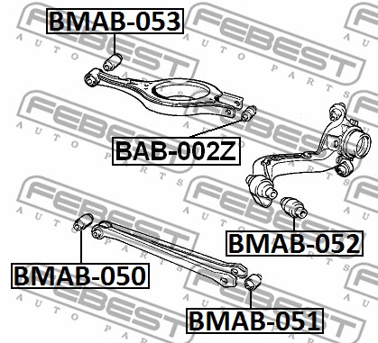 Tuleja wahacza FEBEST BMAB-051