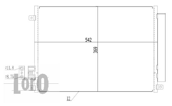 Skraplacz klimatyzacji ABAKUS 016-016-0026