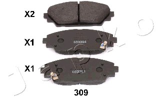Klocki hamulcowe JAPKO 50309