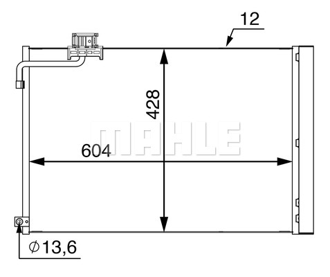 Skraplacz klimatyzacji MAHLE AC 51 000S