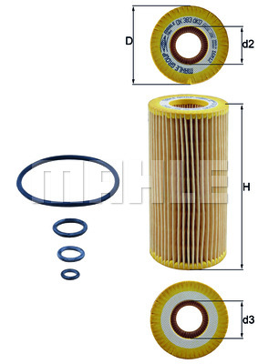 Filtr oleju KNECHT OX 383D