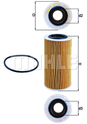 Filtr oleju KNECHT OX 370D