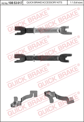 Regulacja szczęk hamulcowych QUICK BRAKE 108 53 017