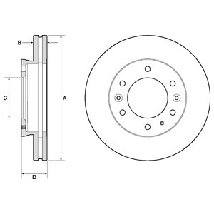 Tarcza hamulcowa DELPHI BG9140C