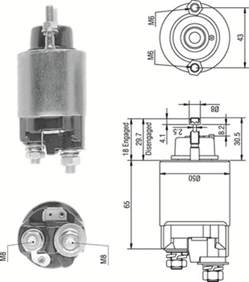 Elektromagnes rozrusznika MAGNETI MARELLI 940113050233