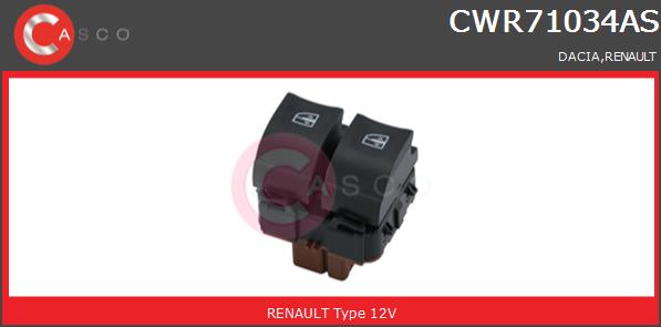 Przełącznik podnośnika szyby CASCO CWR71034AS