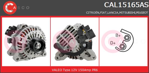 Alternator CASCO CAL15165AS