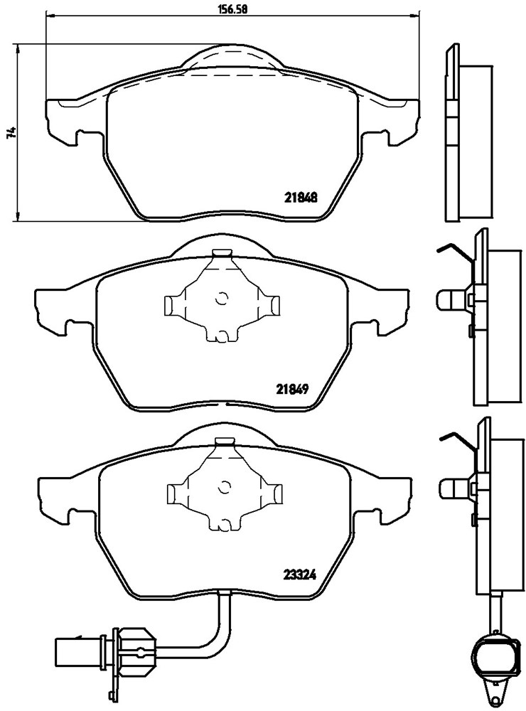 Klocki hamulcowe BREMBO P 85 060