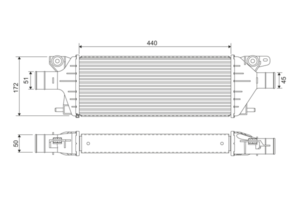 Chłodnica powietrza intercooler VALEO 818379