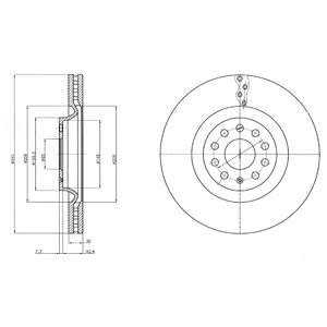 Tarcza hamulcowa DELPHI BG9109C