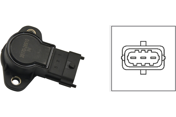 Czujnik położenia przepustnicy KAVO PARTS ETP-1501