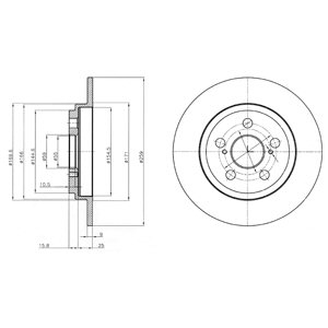 Tarcza hamulcowa DELPHI BG4272