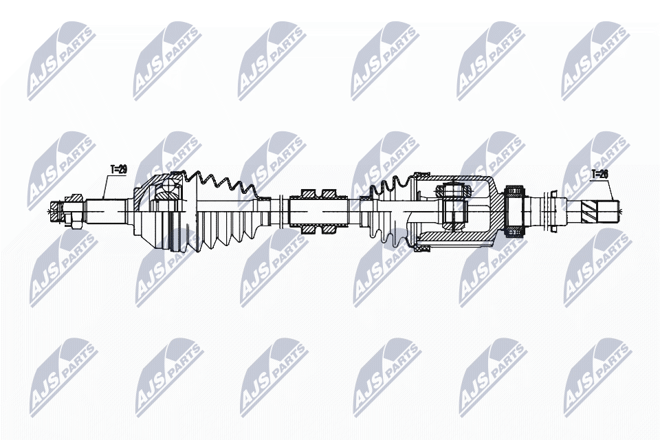 Wał napędowy NTY NPW-NS-167