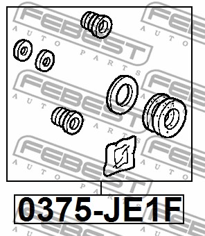 Zestaw naprawczy zacisku hamulcowego FEBEST 0375-JE1F
