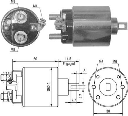 Elektromagnes rozrusznika MAGNETI MARELLI 940113050022
