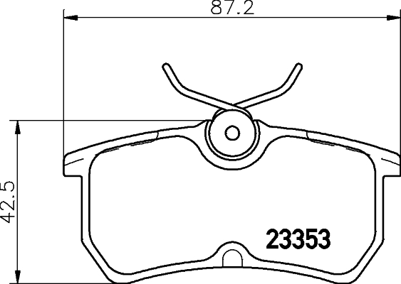 Klocki hamulcowe HELLA 8DB 355 018-411