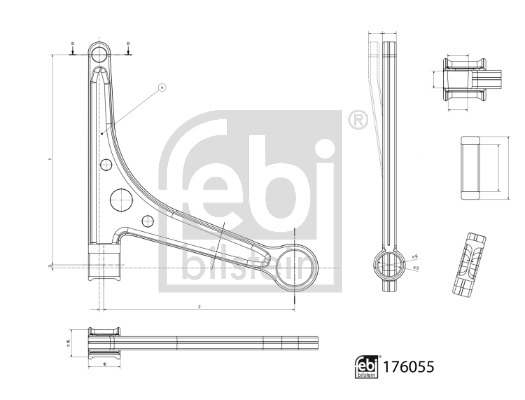 Wahacz zawieszenia koła FEBI BILSTEIN 176055