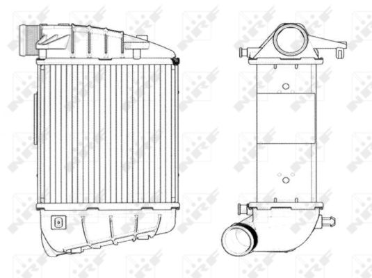 Chłodnica powietrza intercooler NRF 30771