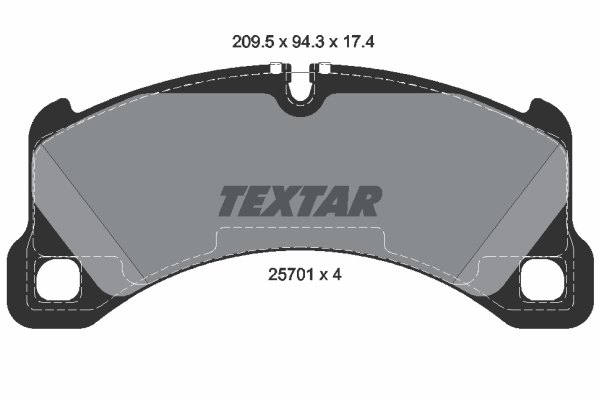 Klocki hamulcowe TEXTAR 2570101