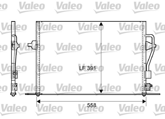 Skraplacz klimatyzacji VALEO 817232