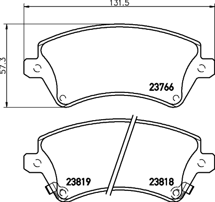 Klocki hamulcowe HELLA 8DB 355 017-241