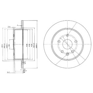 Tarcza hamulcowa DELPHI BG3907