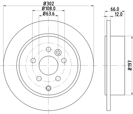 Tarcza hamulcowa HELLA PAGID 8DD 355 118-911