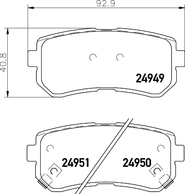 Klocki hamulcowe HELLA 8DB 355 014-911
