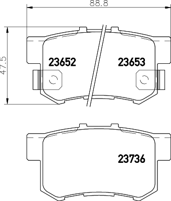 Klocki hamulcowe HELLA 8DB 355 009-581