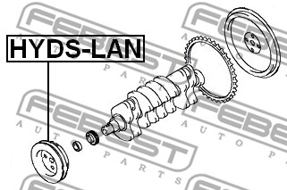 Koło pasowe wału korbowego FEBEST HYDS-LAN