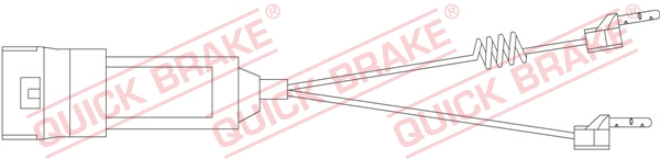 Czujnik zużycia klocków QUICK BRAKE WS 0180 A
