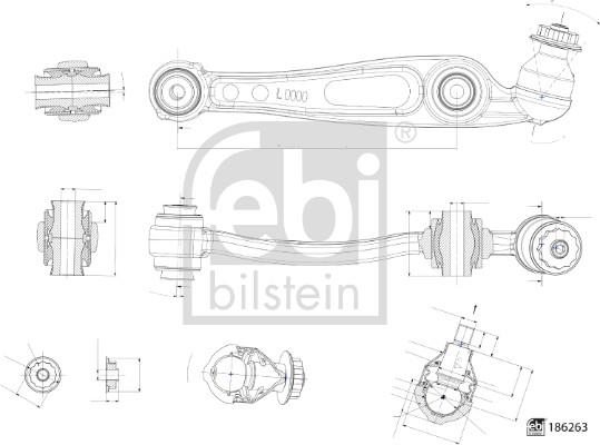 Wahacz, zawieszenie koła FEBI BILSTEIN 186263