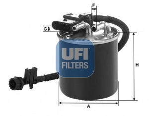 Filtr paliwa UFI 24.149.00