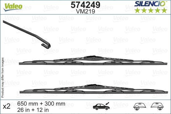Pióro wycieraczki VALEO 574249